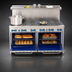 Thumbnail image #4 for Comstock-Castle 72-Inch Commercial Gas Range with 12 Open Burners and 2 Extra-Wide Ovens