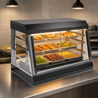 Thumbnail image #4 for Vollrath HFM-36 Countertop Self-Service Hot Food Merchandiser, 36-Inch, Angled, Illuminated, 3 Adjustable Shelves