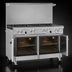 Thumbnail image #4 for Ultimate 48-Inch Floor Model Gas Restaurant Range with 7 Open Burners and 2 Space Saver Ovens