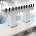 Thumbnail image #4 for Countertop Air-Cooled Stainless Steel Bridge Tee Draft Beer Tower with 8 Faucets