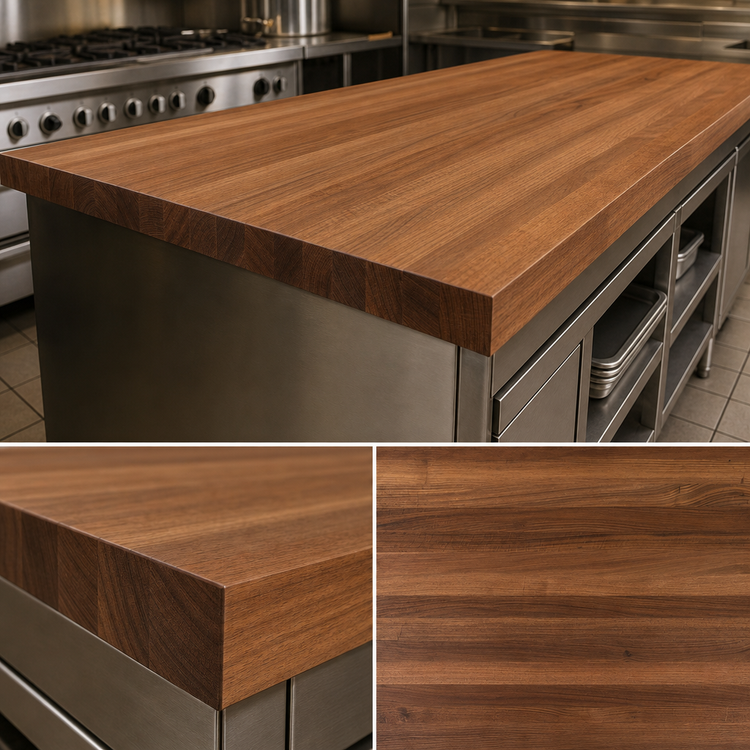 Product image #4 for Boos Block American Black Walnut Countertop, 84" x 42", 1-1/2" Thick, Varnique Finish