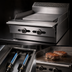 Thumbnail image #4 for Garland Cuisine Series Heavy Duty 24-Inch Natural Gas Plancha Top Range, Modular Top, 5/8-Inch Steel Plate