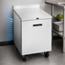 Thumbnail image #4 for Randell 27-Inch One-Section Worktop Freezer with Stainless Steel Top, Left-Hinged Solid Door, 5.7 Cu. Ft., R290