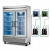 Thumbnail image #4 for True Two-Section Reach-In Dual Temperature Refrigerator/Freezer with Solid Doors
