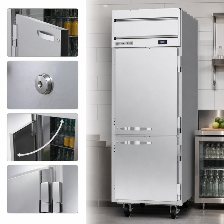 Product image #4 for Beverage-Air Horizon Series One-Section Half-Solid Door Top Mount Reach-In Refrigerator, 21.17 Cu. Ft.