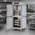 Thumbnail image #4 for Metro C5 8 Series Full-Height Mobile Pass-Thru Controlled Temperature Holding Cabinet with Solid Dutch Doors and Universal Slides, 120V