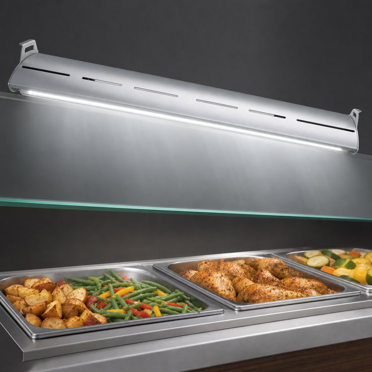Product image #4 for Hatco Glo-Rite Curved 24-Inch LED Display Light with Aluminum Housing