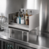 Thumbnail image #4 for Krowne Silver Series 4-Step Raised Liquor Display, 24 Inch Wide Freestanding Stainless Steel Underbar Unit