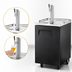 Thumbnail image #4 for True Freestanding Draft Beer Cooler with 1/2-Barrel Keg Capacity, Single Faucet, Flat Top, Black Vinyl Exterior
