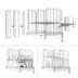 Thumbnail image #4 for Metro Chain Reaction Overhead Wall-Mount Cup Storage Unit, 30-3/4 Inch W x 24-1/4 Inch D
