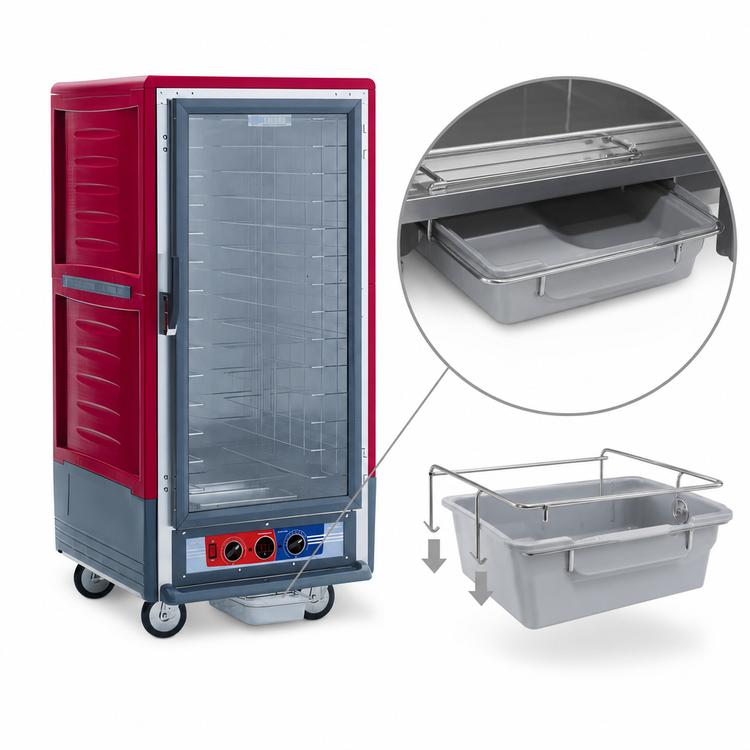 Product image #4 for Metro C5 3 Series 3/4 Height Moisture Heated Holding and Proofing Cabinet with Clear Door and Fixed Wire Slides
