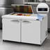 Thumbnail image #4 for Turbo Air PRO Series 48-1/4-Inch Two-Section Refrigerated Prep Table Work Station with Flat Lid
