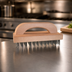 Thumbnail image #4 for Disco Butcher Block Brush with Tempered Steel Bristles and Wood Handle