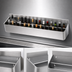 Thumbnail image #4 for Advance Tabco Underbar Basics™ DT-4 Double-Tier Standard Duty Stainless Steel Speed Rail, 48 Inch, Keyhole Mount, 24-26 Bottle Capacity