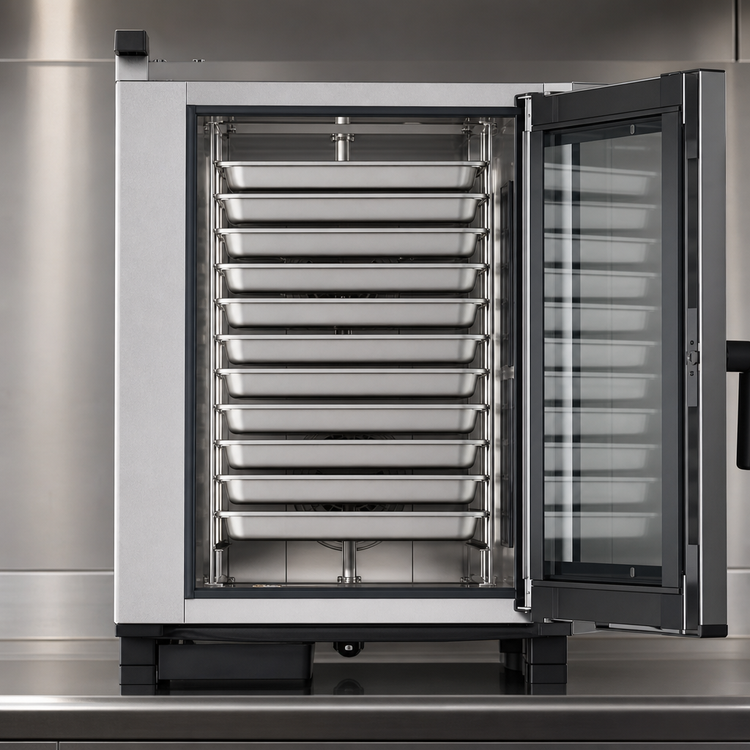 Product image #4 for UNOX ChefTop MIND.Maps Plus Gas Countertop Combi Oven, 10 GN 1/1, 120V, Right-Hand Door