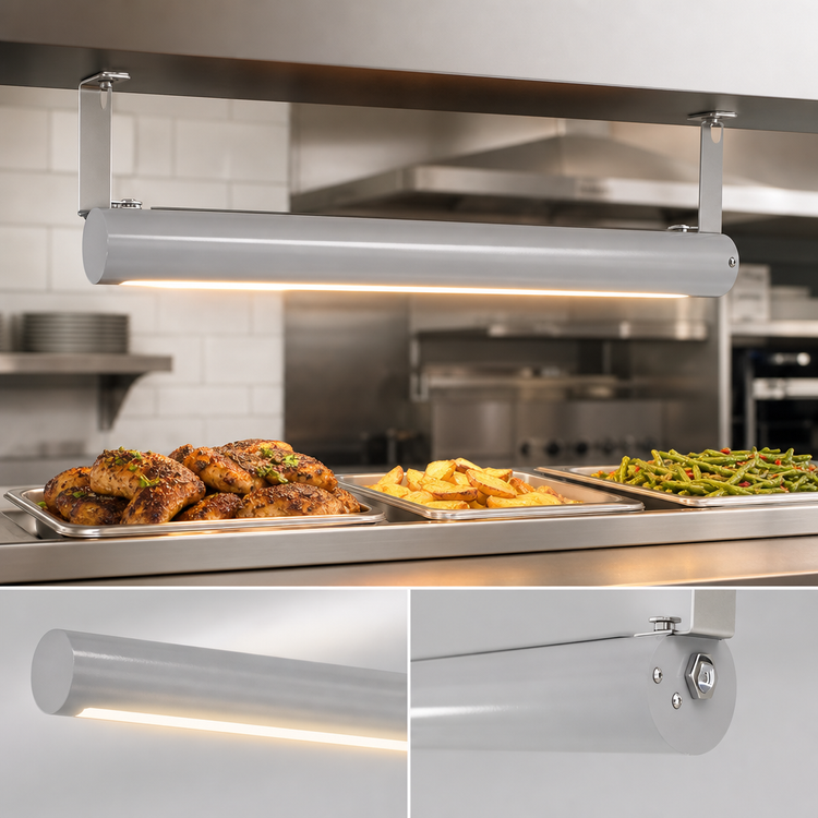 Product image #4 for Vollrath 66-Inch Low Profile Unlighted Strip Heat Lamp, 208V