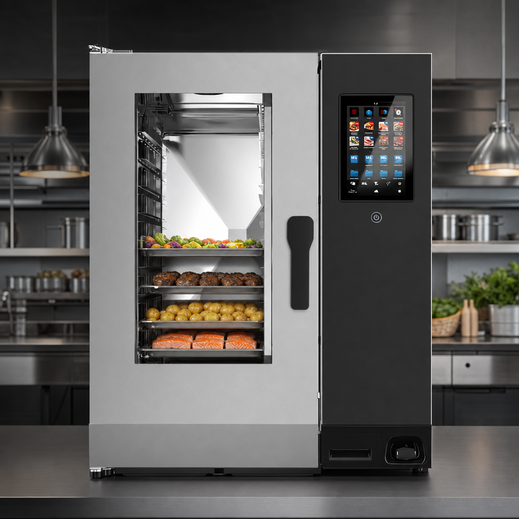 Product image #4 for Lainox Naboo 5.0 Large Model 10 x 1/1 GN Electric Combi Oven with Touchscreen Controls