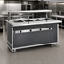 Thumbnail image #4 for Atlas Metal BLH-2 Mobile Electric Hot Food Serving Counter with (2) Full-Size Wells