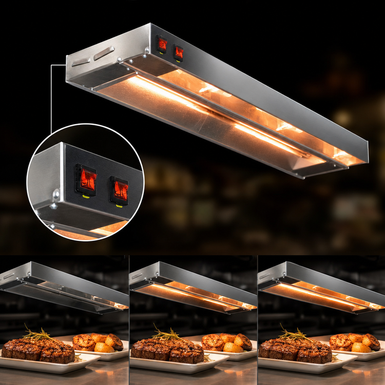 Product image #4 for Eagle RedHots 84-Inch Single Lighted Rod-Type Strip Heat Lamp, 240V