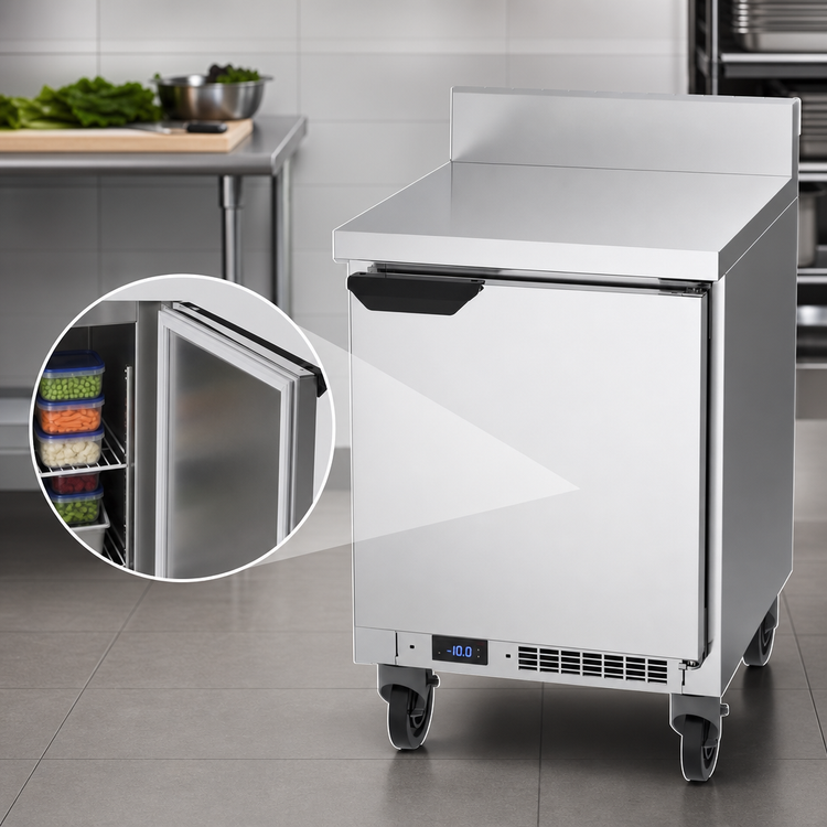Product image #4 for Beverage-Air 20-Inch One-Section Worktop Freezer with Solid Door, 2.27 Cu. Ft.