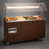 Thumbnail image #4 for Vollrath 2-Series Affordable Portable 4-Well Mobile Hot Food Station with Lights, Walnut Woodgrain, 120/208-240V
