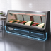 Thumbnail image #4 for Howard-McCray 40E Series 124-1/2-Inch Self-Contained Fish and Poultry Refrigerated Display Case, Straight Glass, Stainless Steel, LED