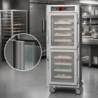 Thumbnail image #4 for Metro C5 C569-SDC-LPDC Full-Height Mobile Pass-Thru Heated Holding Cabinet with Dutch Double-Pane Glass Doors, 34-Pan Capacity