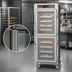 Thumbnail image #4 for Metro C5 6 Series Mobile Full-Height Pass-Thru Heated Holding Cabinet with Dutch Double-Pane Tempered Glass Doors, 34 Pan Capacity, 120V