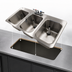 Thumbnail image #4 for Advance Tabco Bar King Supreme Drop-In 3-Compartment Bar Sink with Faucet, 38 x 19 Inches