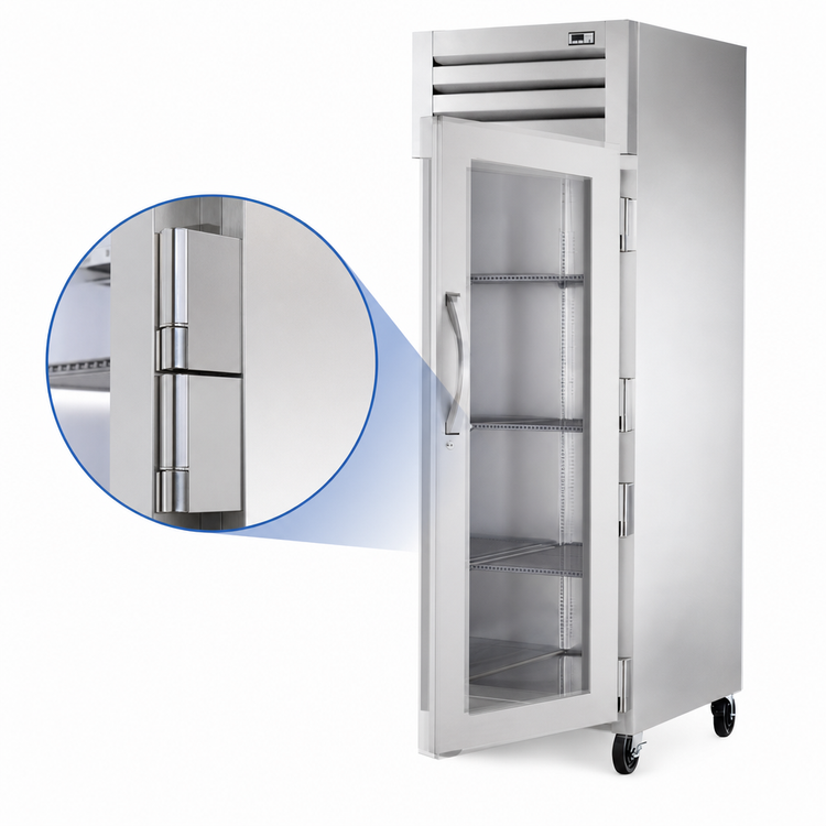 Product image #4 for True SPEC SERIES One-Section Glass Door Reach-In Refrigerator with Lock, Stainless Steel Front & Sides