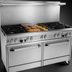 Thumbnail image #4 for Southbend Ultimate 60-Inch Gas Restaurant Range with 4 Pyromax Burners, 24-Inch Griddle, Standard Oven and Cabinet Base