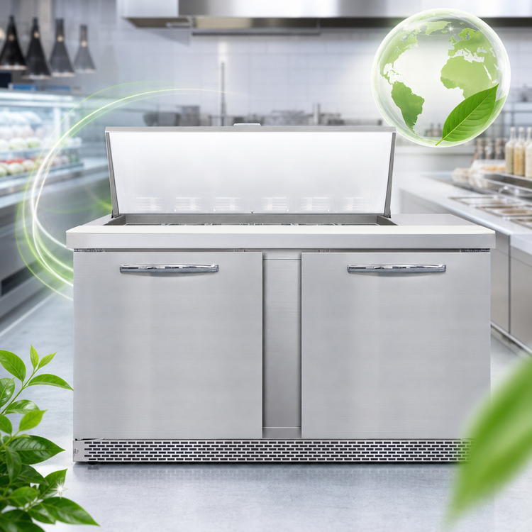 Product image #4 for Continental Refrigerator D60N18M-FB Designer Line 60" Mighty Top Front Breathing Sandwich Unit
