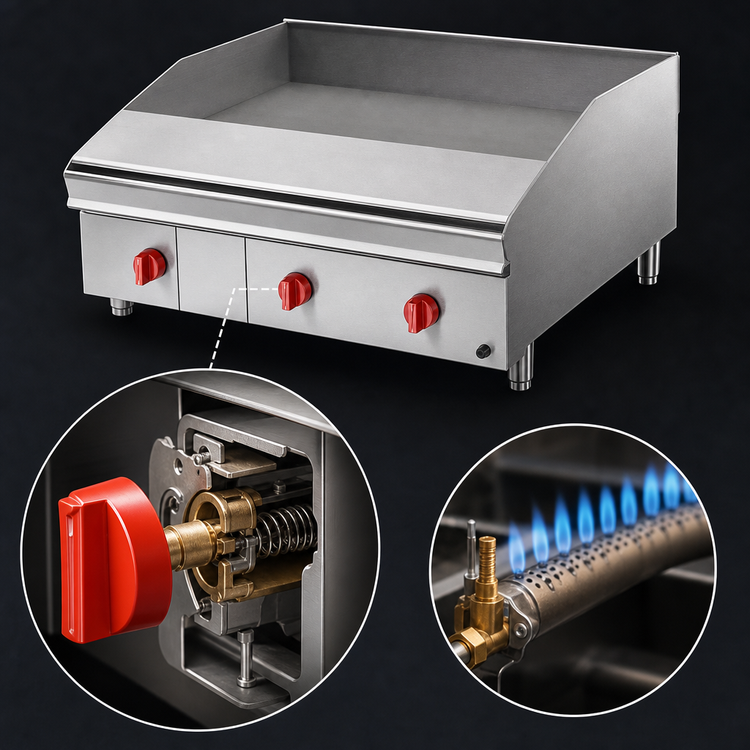 Product image #4 for Lang LG Series 36-Inch Gas Countertop Griddle with 1-Inch Chrome Plate
