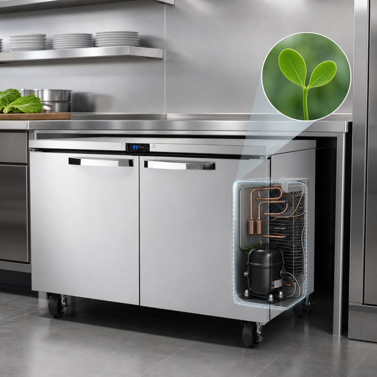 Product image #4 for True Spec Series 48-Inch 2-Door Undercounter Solid Door Refrigerator, SPEC Package 3, Stainless Steel, R290