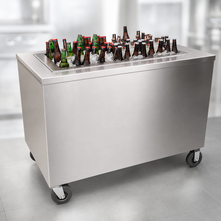Product image #4 for BK Resources Portable Beverage Center with 48 x 20 Ice Bin, 60 x 30 x 36 Inches