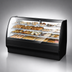 Thumbnail image #4 for True TGM-DC-77-SC/SC-B-W 77-1/4-Inch Non-Refrigerated Curved Glass Dry Pastry Display Case, Black Exterior/White Interior