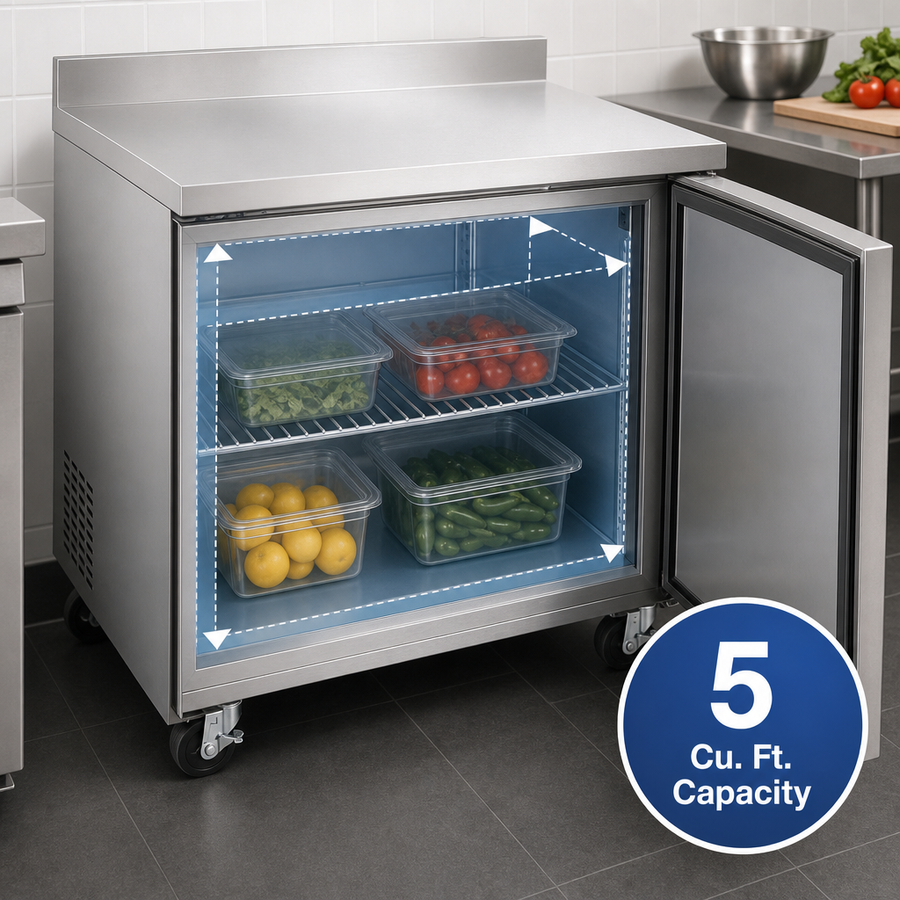 5 Cu. Ft. Capacity