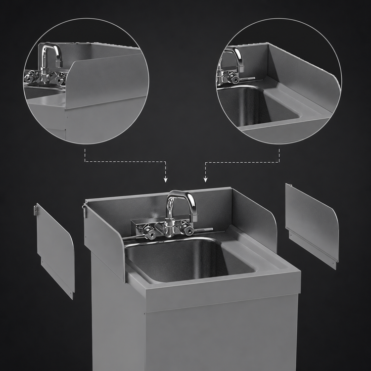 Product image #4 for Right & Left Side Splash for 21-Inch Underbar Units