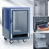 Thumbnail image #4 for Metro C5 3 Series Half-Height Mobile Moisture Heated Holding and Proofing Cabinet with Blue Insulation Armour, Clear Polycarbonate Door, and Lip Load Slides