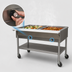Thumbnail image #4 for Eagle Group Portable Electric Hot Food Table with 2 Dry Wells, 36-Inch Width, Cutting Board and Open Base