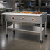 Thumbnail image #4 for Portable Electric 3-Well Hot Food Table with Open Base and Cutting Board, 51-Inch Wide