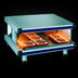 Thumbnail image #4 for Hatco Glo-Ray Designer Slant 36-Inch Single-Shelf Countertop Hot Food Merchandising Display Warmer