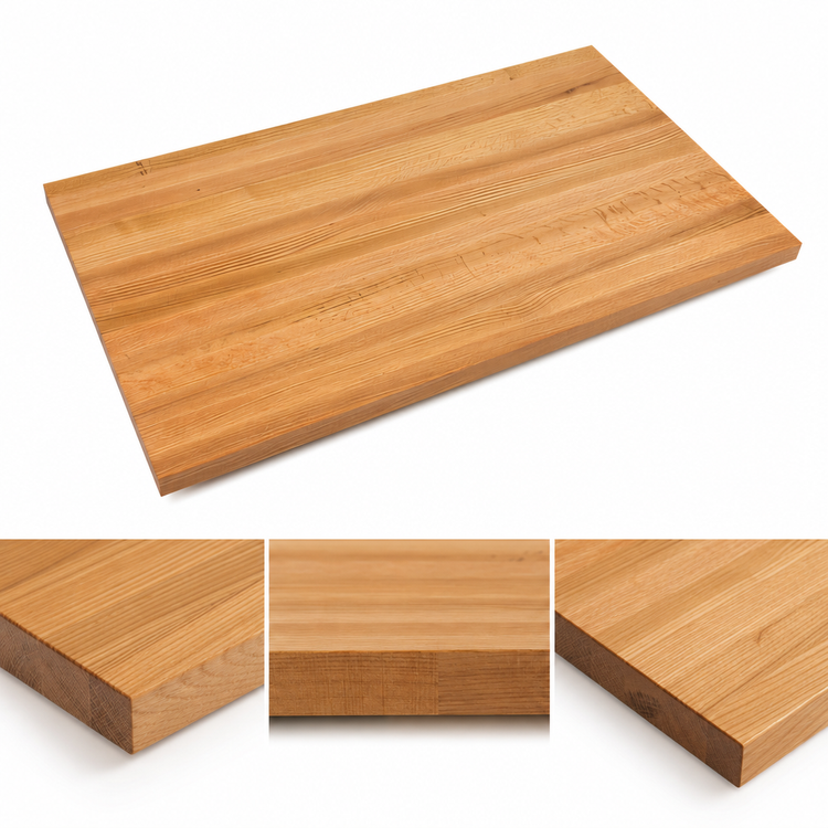 Product image #4 for Appalachian Red Oak Edge Grain Island Countertop, 36 x 27 x 1-1/2 Inches, Varnique Finish
