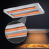 Thumbnail image #4 for Hatco Glo-Ray® 108-Inch Unlighted Infrared Strip Heater with Double Heater Rod Housing, 3700W, Aluminum