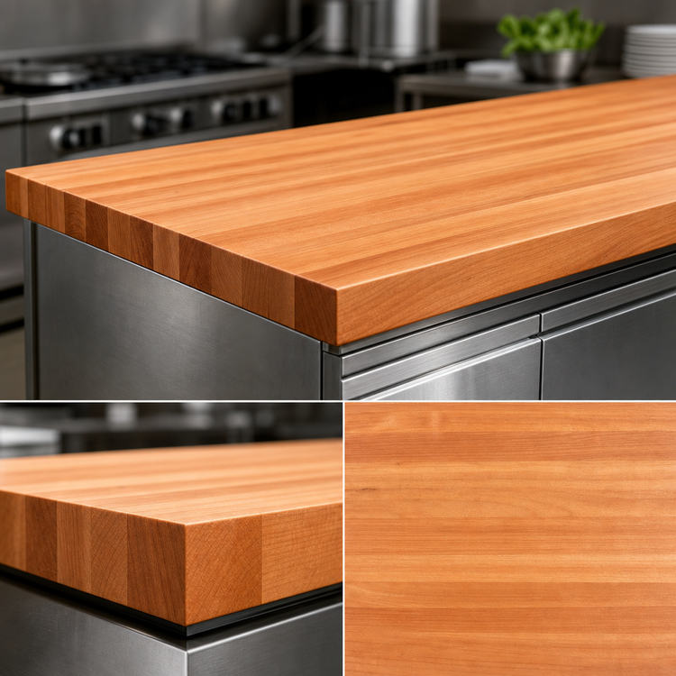 Product image #4 for Boos Block American Cherry Edge Grain Kitchen Countertop, 108 x 36 x 3 Inches, Oil Finish