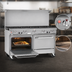 Thumbnail image #4 for Southbend Ultimate 60-Inch Gas Restaurant Range with 8 Burners, Standard Oven, and Cabinet Base