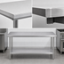 Thumbnail image #4 for Duke Manufacturing 108-Inch x 24-Inch Stainless Steel Work Table with Undershelf, Flat Top