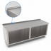 Thumbnail image #4 for John Boos Modular Base Stainless Steel Open Front Cabinet Base Work Table with 16-Gauge Top and 1-1/2-Inch Rear Riser