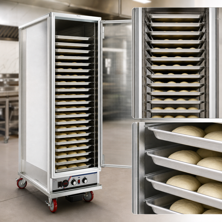 Product image #4 for Omcan Heated Proofing Cabinet, Cabinet Only, Non-Insulated, 35 Full-Size Sheet Pan Capacity