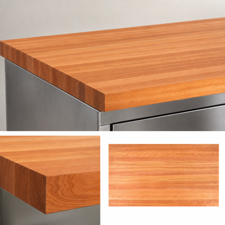 Product image #4 for John Boos Boos Block American Cherry Edge Grain Kitchen Countertop, 36 x 30 x 1-1/2 Inch, Oil Finish